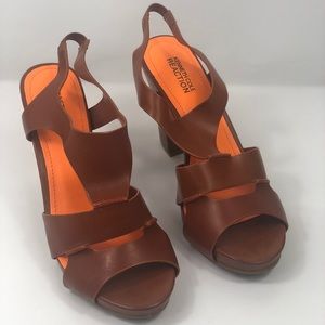 Kenneth Cole Reaction Sandals Dazel Me BROWN Sz7.5
